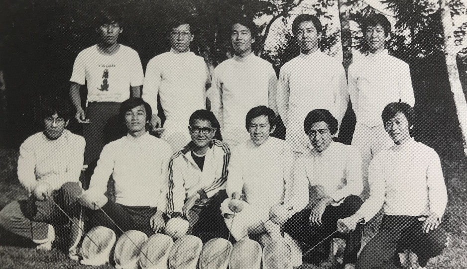 1974年、菅平での夏合宿にて。部員10人のうち経験者はたった2人だった。