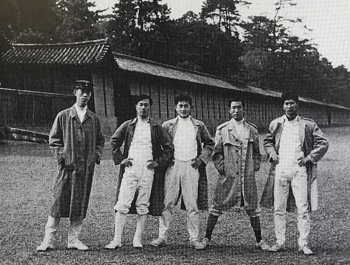 1959年、立命定期戦、京都御所にて　　　　　